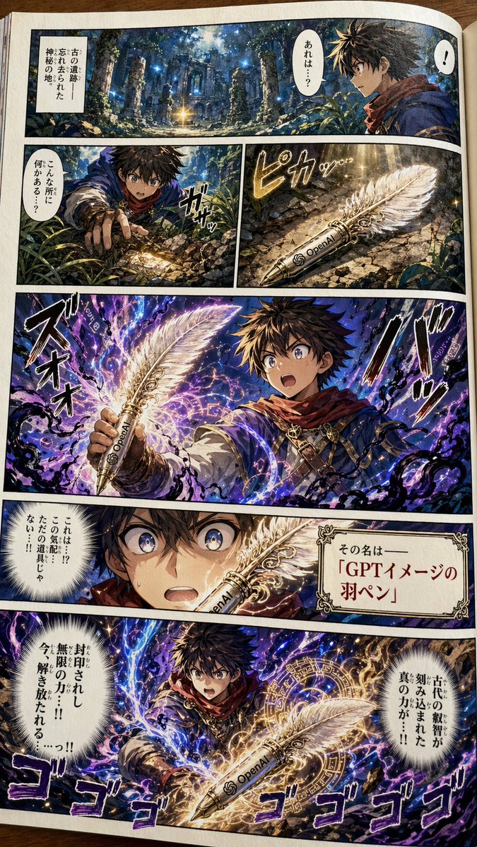 Colorized Shonen Manga Page